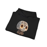 Glow-Eyed Aztec Skull Chibi Unisex Hoodie