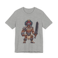 Obsidian Blade Fighter Pixel Art Unisex T-Shirt