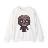Tribal Glow Chibi Aztec Skull Unisex Sweatshirt