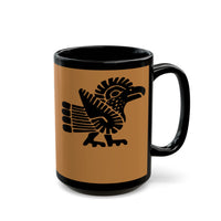 Aztec Bold Bird Illustration Black Mug