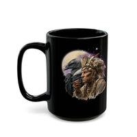 Ancient Inca Shaman with Condor Companion Black Mug