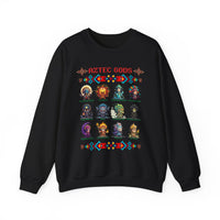 Pixel Art Aztec Gods Mythology Unisex Sweatshirt