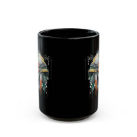 Urban Feather Headdress Graffiti Black Mug