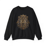 Ancient Aztec Solar Deity Mask Unisex Sweatshirt