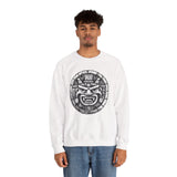 Mayan Jaguar Deity Woodcut Style Unisex Sweatshirt