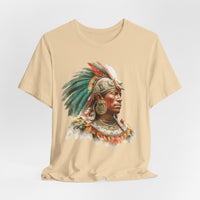 Maya Elder Warrior Watercolor Portrait Unisex T-Shirt