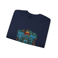 Wild Aztec Turquoise Amulet Illustration Unisex Sweatshirt
