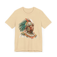 Maya Elder Warrior Watercolor Portrait Unisex T-Shirt