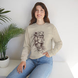 Aztec Warrior Woman Jaguar Spirit Sketch Unisex Sweatshirt