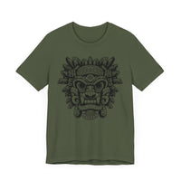 Aztec-Inspired Tlaloc God Tribe Graphic Unisex T-Shirt