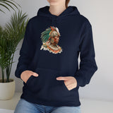 Maya Elder Warrior Watercolor Portrait Unisex Hoodie