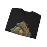 Quetzalcoatl Feathered Sun Glyph Unisex Sweatshirt