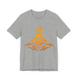 Tribal Volcano Spiral Smoke Glyph Style Unisex T-Shirt