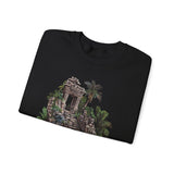 Mayan Jungle Temple Guardian Stairway Unisex Sweatshirt