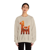 Minimalist Inca Llama Sandstone Petroglyph Unisex Sweatshirt