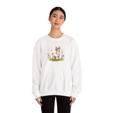 Baby Llama Inca Blossom Crown Unisex Sweatshirt