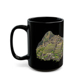Machu Picchu Lost City Ruins Graphic Black Mug
