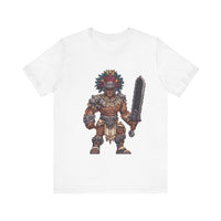 Obsidian Blade Fighter Pixel Art Unisex T-Shirt
