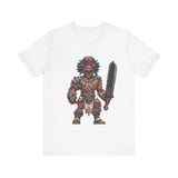 Obsidian Blade Fighter Pixel Art Unisex T-Shirt