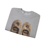 Wooden Andean Duality Totem Faces Tribal Symbol Unisex Sweatshirt