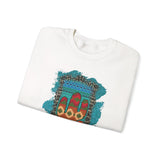 Glitter Serape Cactus on Leopard Burst Illustration Unisex Sweatshirt