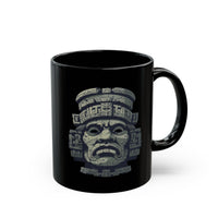 Mayan Sacred Head Stone Black Mug