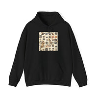 Mayan Petroglyph Stamped Texture Unisex Hoodie