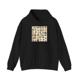 Mayan Petroglyph Stamped Texture Unisex Hoodie