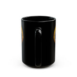 Aztec Jaguar Priestess Oracle Black Mug