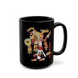 Abstract Aztec Culhua-Mexica Illustration Black Mug