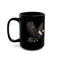 Chibi Inca Condor Cartoon Style Black Mug