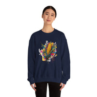 Maya Corn Mural Street Art Unisex Sweatshirt