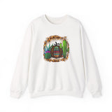 Leopard Aztec Pumpkin & Cactus Vibes Illustration Unisex Sweatshirt