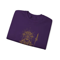 Warrior Shaman Tribal Glyph Gold Line Unisex Sweatshirt