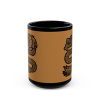 Dragon Aztec Illustration Black Mug