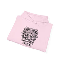 Aztec-Inspired Tlaloc God Tribe Graphic Unisex Hoodie