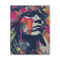Neon Maya Street Warrior Graphic Canvas