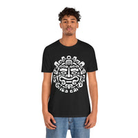 Andean Dual God Symmetry Tribal Glyph Style Unisex T-Shirt