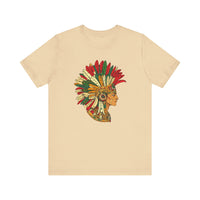 Aztec Warrior Head Illustration Unisex T-Shirt