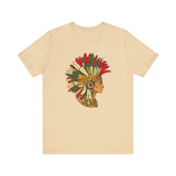 Aztec Warrior Head Illustration Unisex T-Shirt