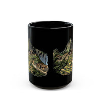 Andean Heritage Machu Picchu Village Black Mug