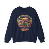 Mesoamerican Ornate Ceremonial Urn Unisex Sweatshirt