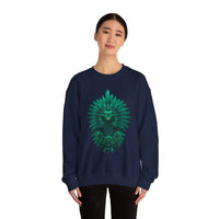 Quetzalcoatl Feathered Serpent God Dark Portrait Unisex Sweatshirt