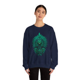Quetzalcoatl Feathered Serpent God Dark Portrait Unisex Sweatshirt