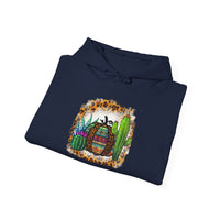 Leopard Aztec Pumpkin & Cactus Vibes Illustration Unisex Hoodie