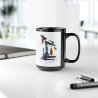 Cuzco Steps Heritage Minimalist Art Black Mug