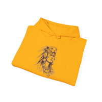 Aztec Warrior Woman Jaguar Spirit Sketch Unisex Hoodie