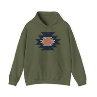 Minimal Southwest Tribal Rug Pattern Illustration Unisex Hoodie