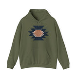 Minimal Southwest Tribal Rug Pattern Illustration Unisex Hoodie