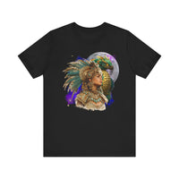 Aztec Quetzalcoatl Priestess Under Moon Unisex T-Shirt